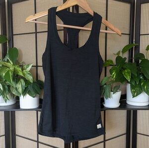 Vuori Lux Performance Racerback Tank In Ink Heather